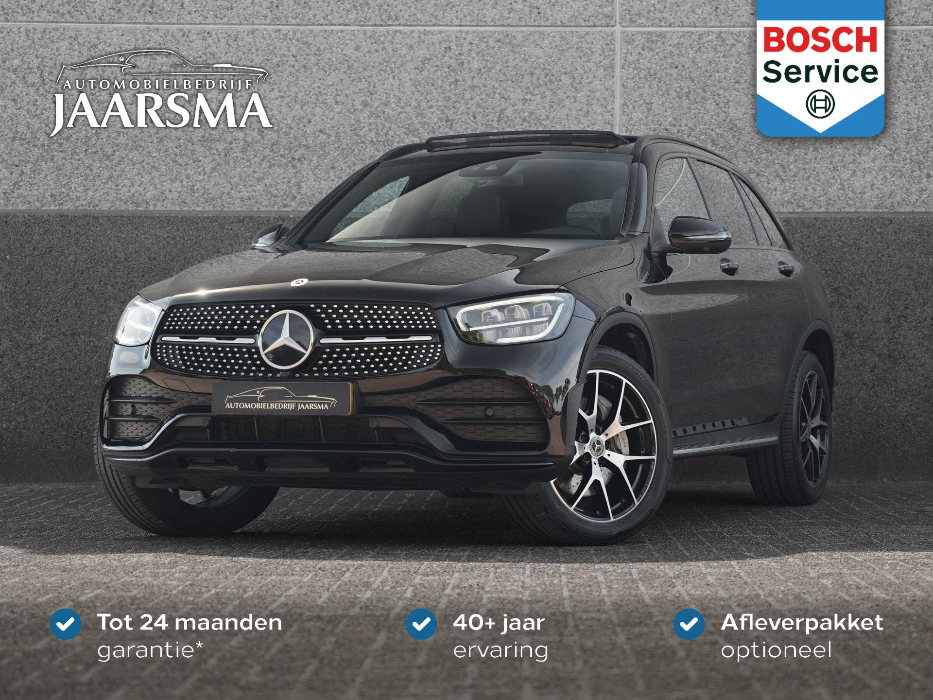 Mercedes-Benz GLC 300de 4MATIC Premium Plus AMG | Kantel/sch, Auto's, Mercedes-Benz, Automaat, Gebruikt, 4 cilinders, Zwart