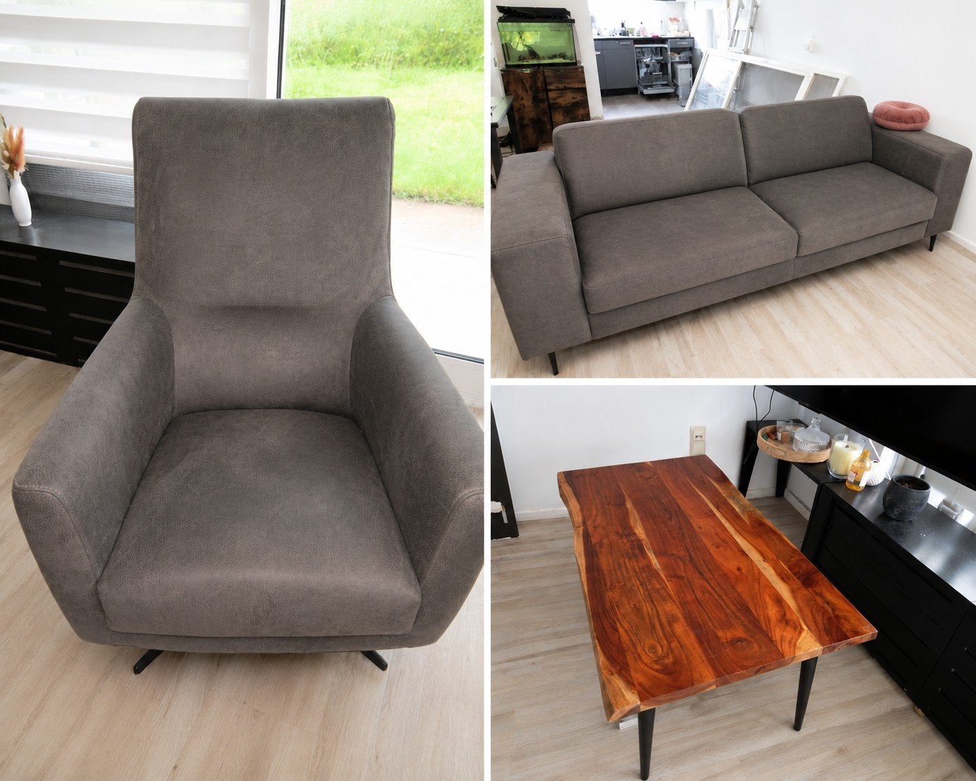 Salontafel van massief hout, Huis en Inrichting, Tafels | Salontafels, Gebruikt, 100 tot 150 cm, 50 tot 100 cm, Ophalen