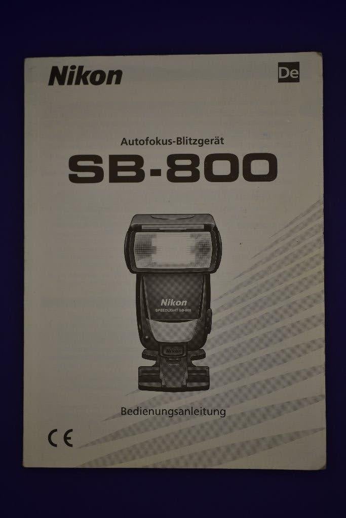 Nikon SB800 handleiding DE, Ophalen of Verzenden, Gebruikt, Nikon
