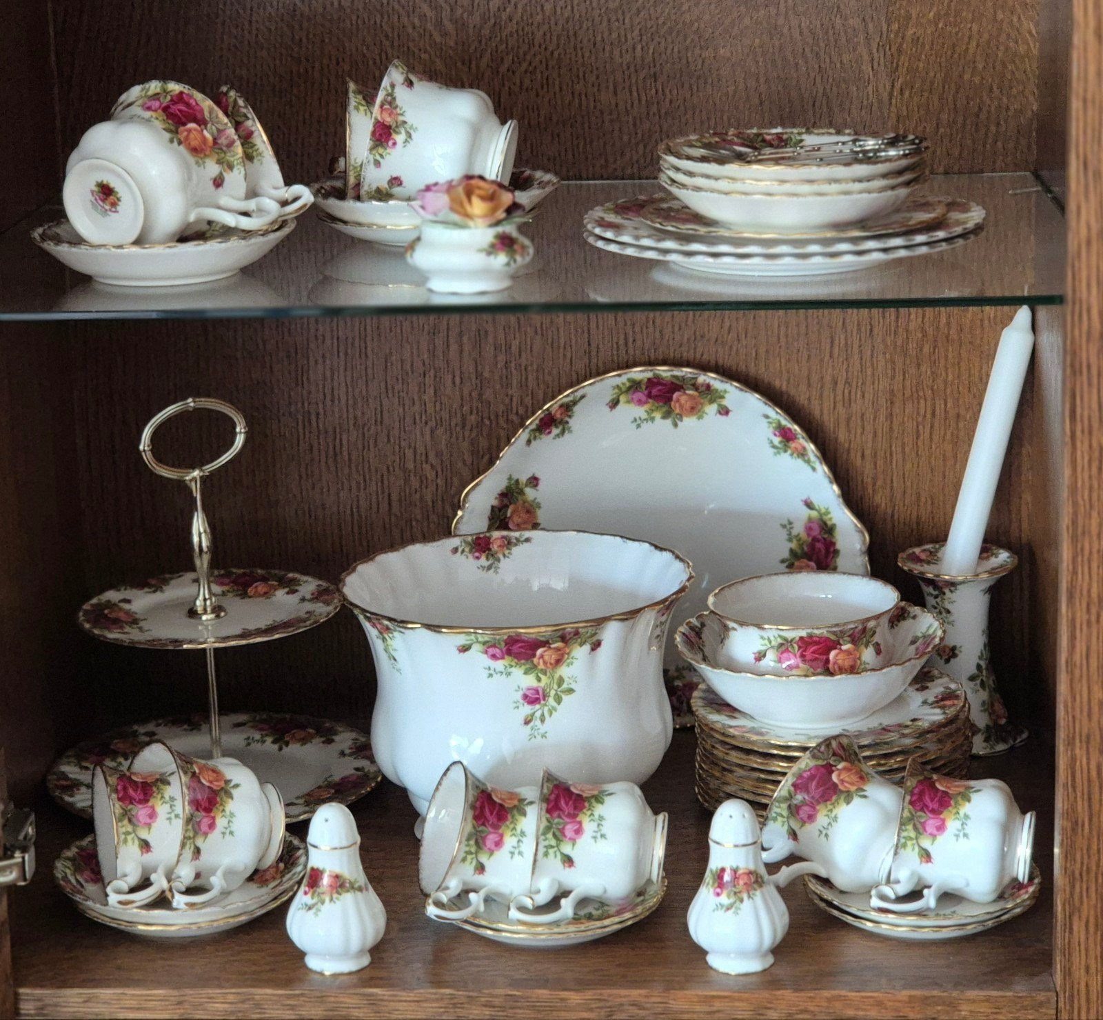 Royal Albert Old Country Roses Servies - Uitgebreide Set, Antiek en Kunst, Ophalen