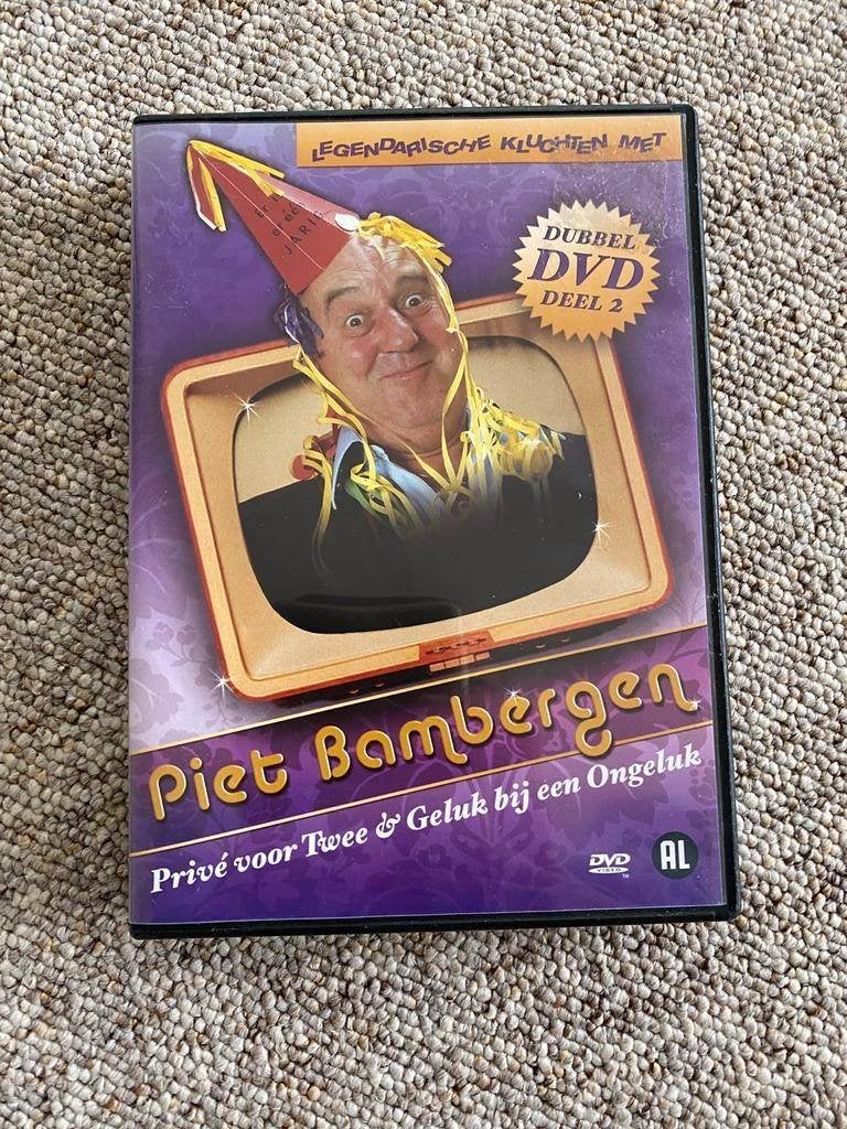 Piet bambergen prive voor twee en geluk bij een ongeluk, Alle leeftijden, Ophalen of Verzenden, Zo goed als nieuw, Stand-up of Theatershow