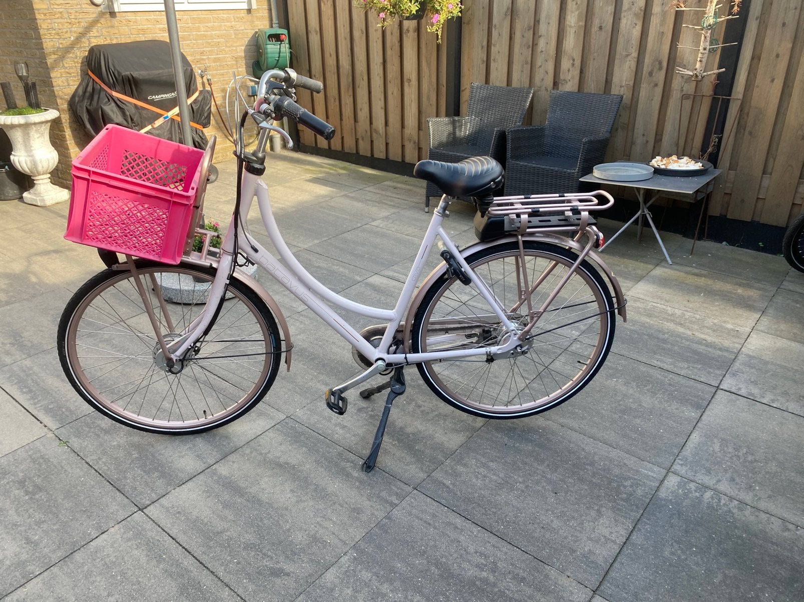 Batavus Diva, Fietsen en Brommers, Fietsen | Dames | Omafietsen, Versnellingen, Zo goed als nieuw, Trommelrem, 56 cm of meer