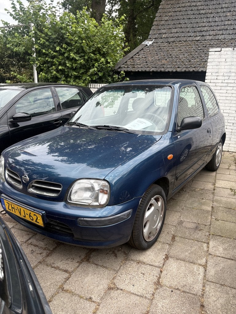 Nissan Micra 1.3 GX N-CVT Fijne Automaat! (bj 1999), Auto's, Oldtimers, Blauw, Origineel Nederlands, Grijs, 75 pk