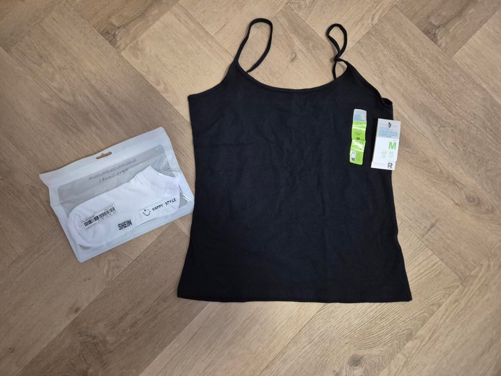 Zwarte Primark topje hemd singlet maat 40-42, Maat 38/40 (M), Primark, Zwart, Nieuw