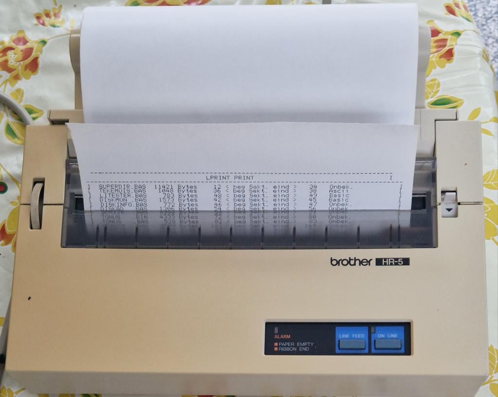 Brother HR-5 Dot Matrix Printer voor MSX-computer, Computers en Software, Printers, Zwart-en-wit printen, Gebruikt, Matrix-printer