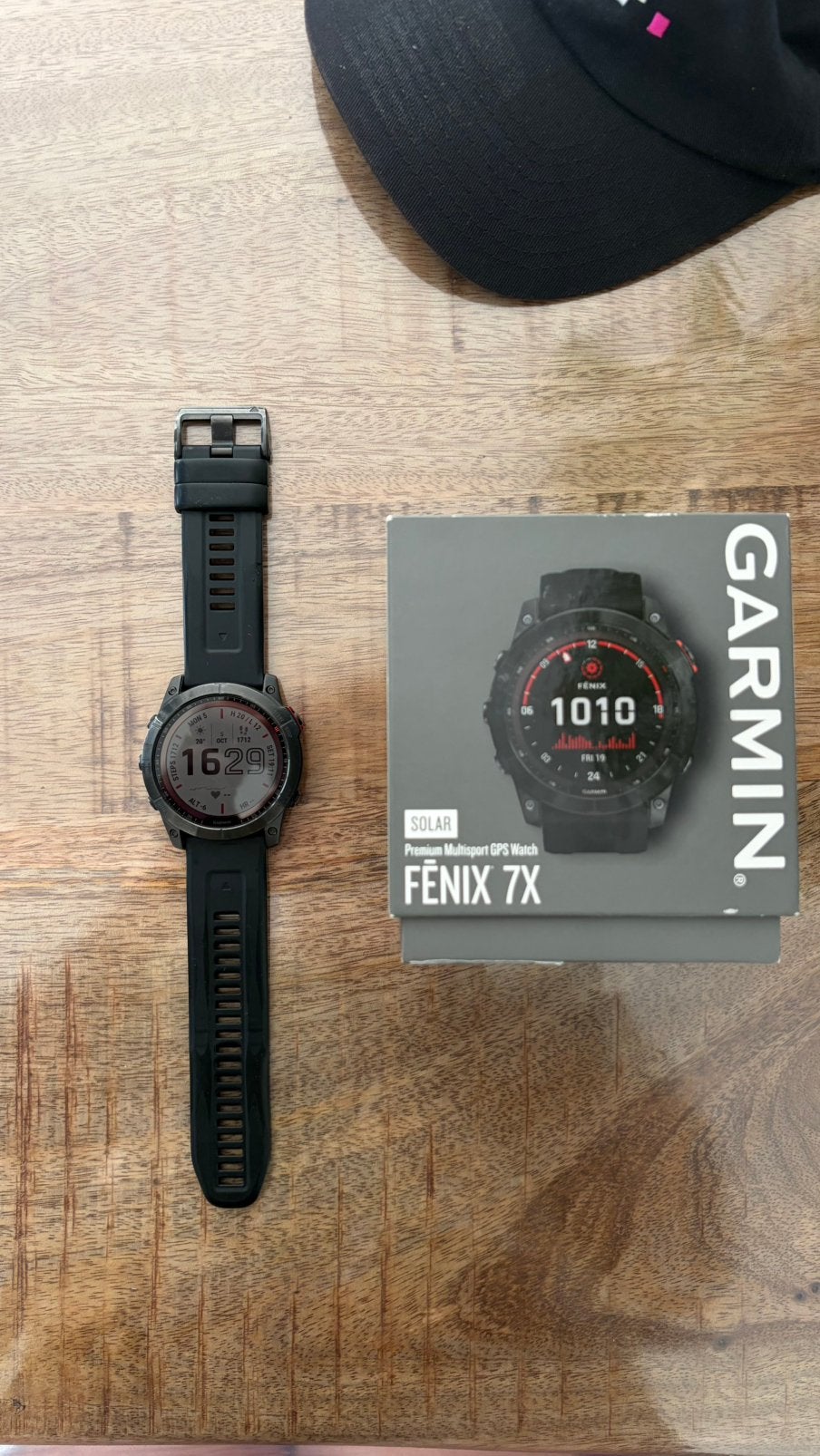 Garmin Fenix 7x Solar, Ophalen of Verzenden, Zo goed als nieuw, Zwart, Android