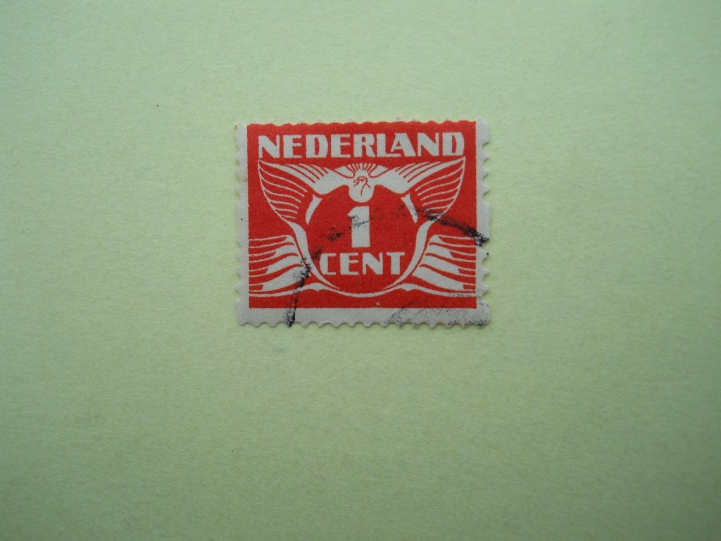 Nederland 1925 Tweezijdige roltanding Nvph.R1 gestempeld, Ophalen of Verzenden, T/m 1940, Gestempeld
