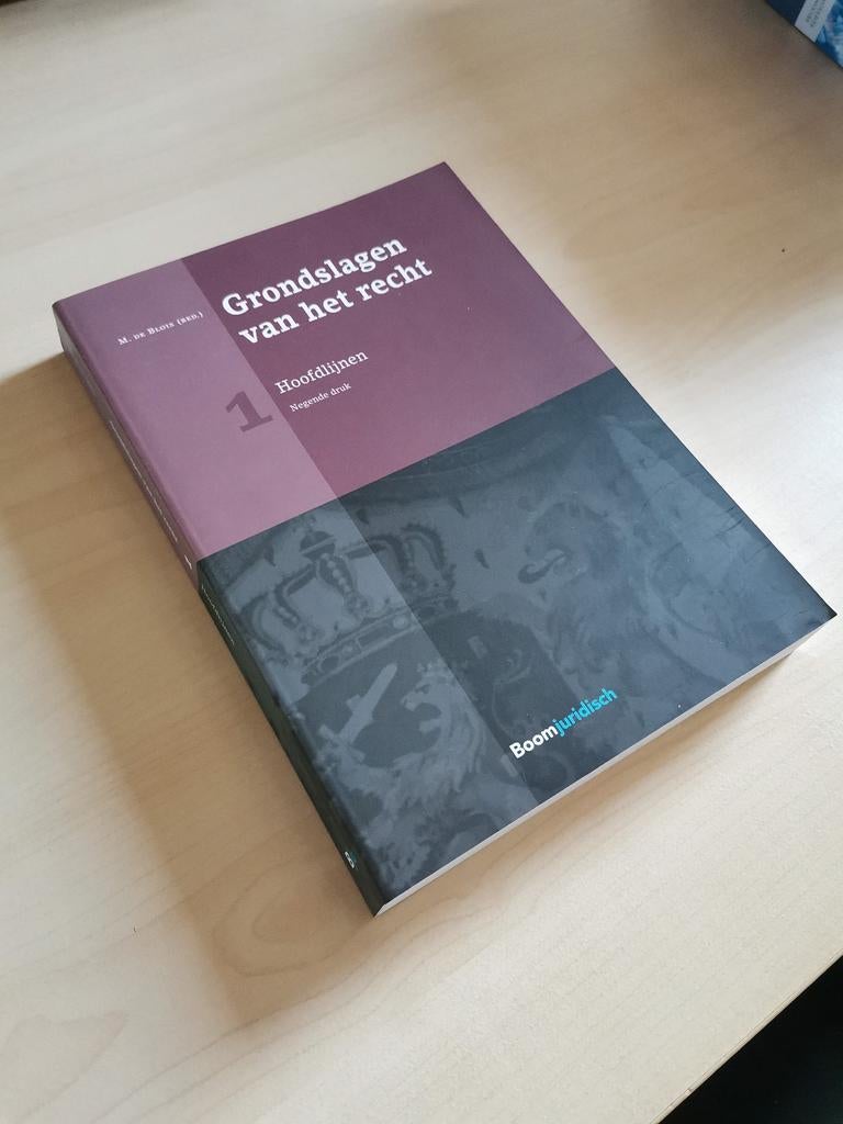 Grondslagen van het Recht - de Blois - 9e druk, Boeken, Studieboeken en Cursussen, Ophalen of Verzenden, De Blois, Alpha, WO