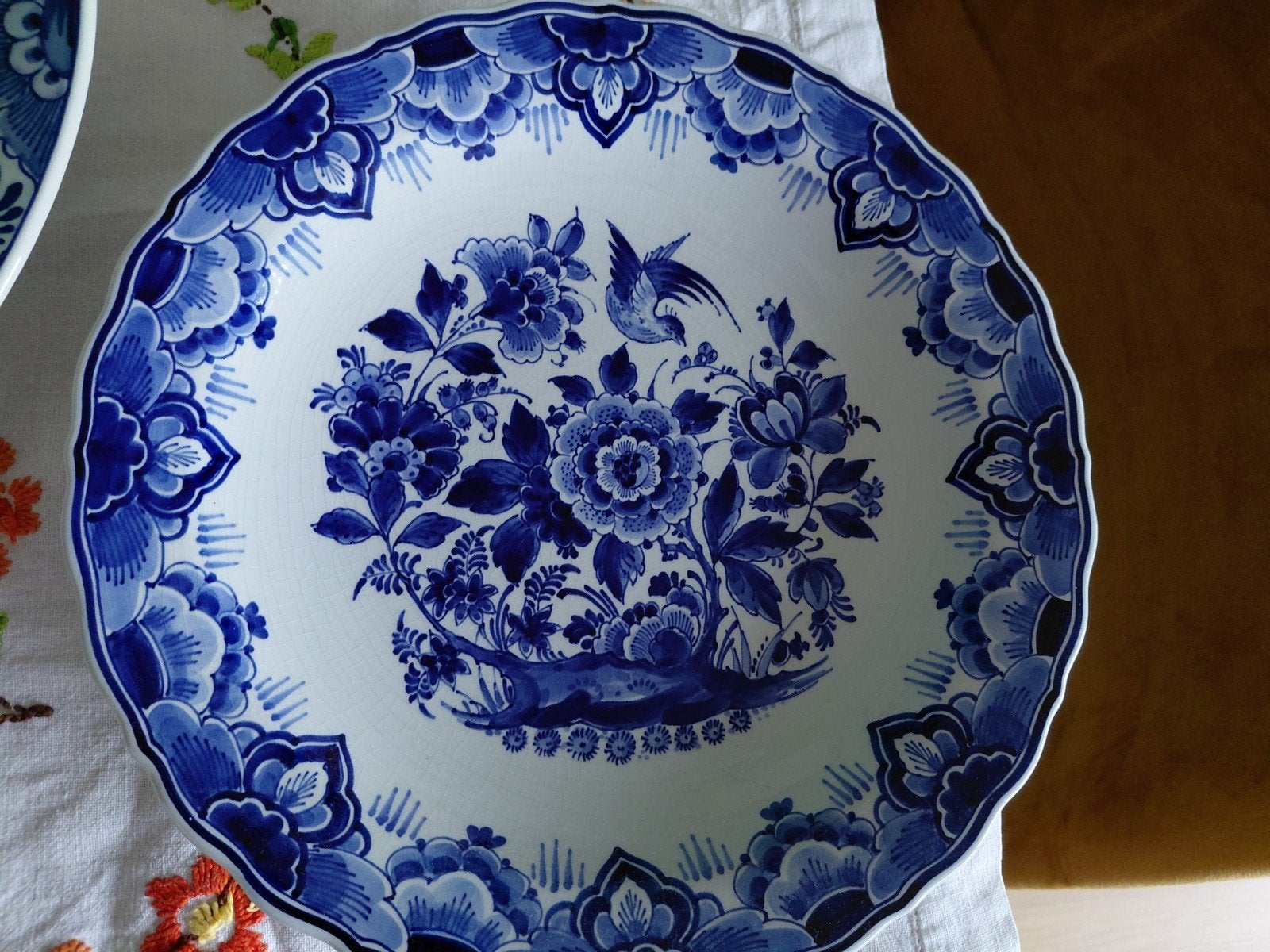 Delfts blauw wandbord, Antiek en Kunst, Ophalen of Verzenden