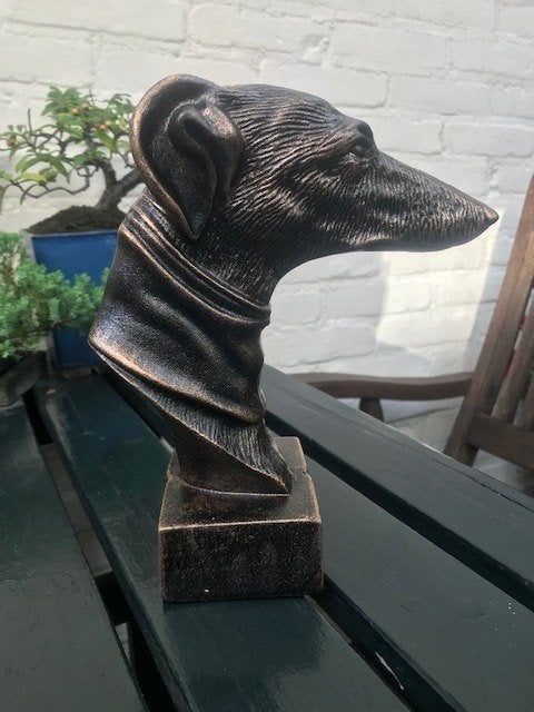 gietijzeren buste, hazewind/greyhound, Ophalen of Verzenden