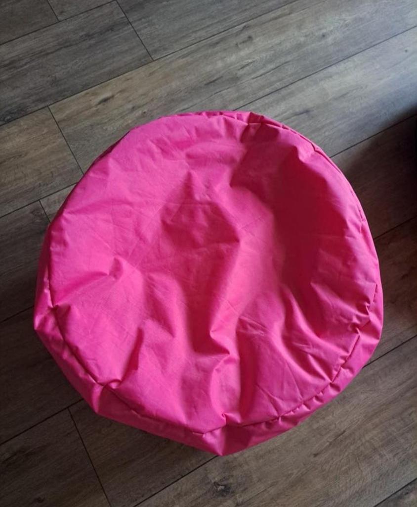 Knal roze zit zak, poef, Minder dan 50 cm, Rond, Minder dan 50 cm, Ophalen of Verzenden