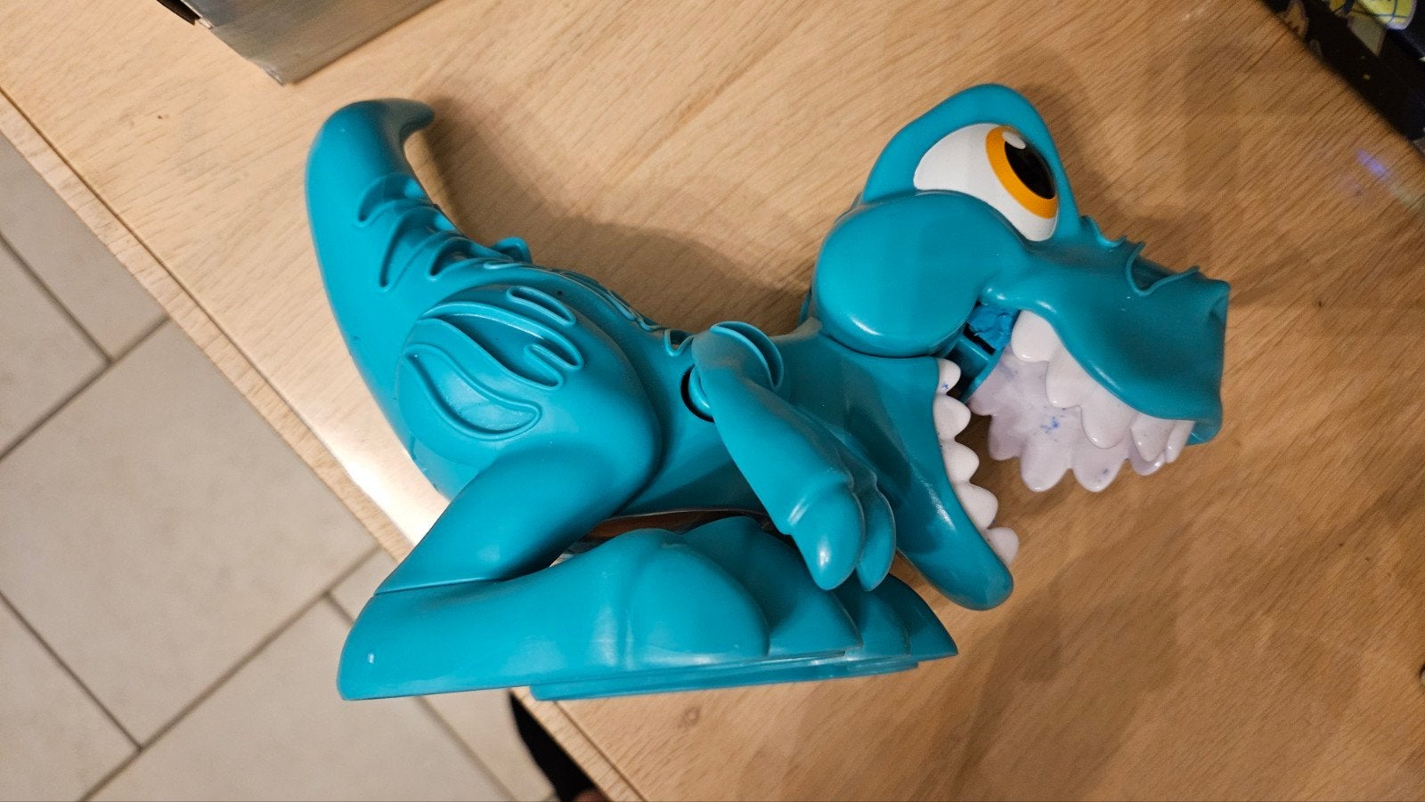 Grote set Play-Doh (dino) en graafmachine (front lader), Ophalen of Verzenden, Gebruikt, Jongen of Meisje
