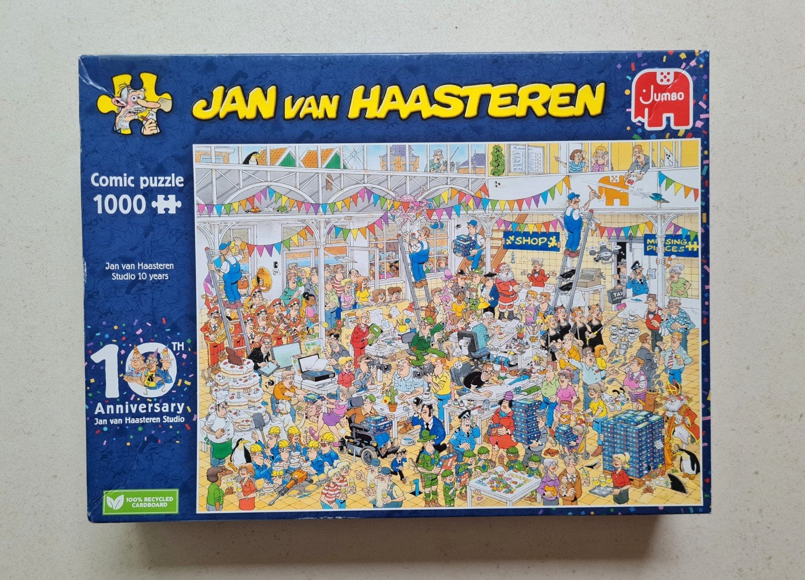 Jan van Haasteren  Studio 10 years, Hobby en Vrije tijd, Denksport en Puzzels, Ophalen of Verzenden, 500 t/m 1500 stukjes, Zo goed als nieuw