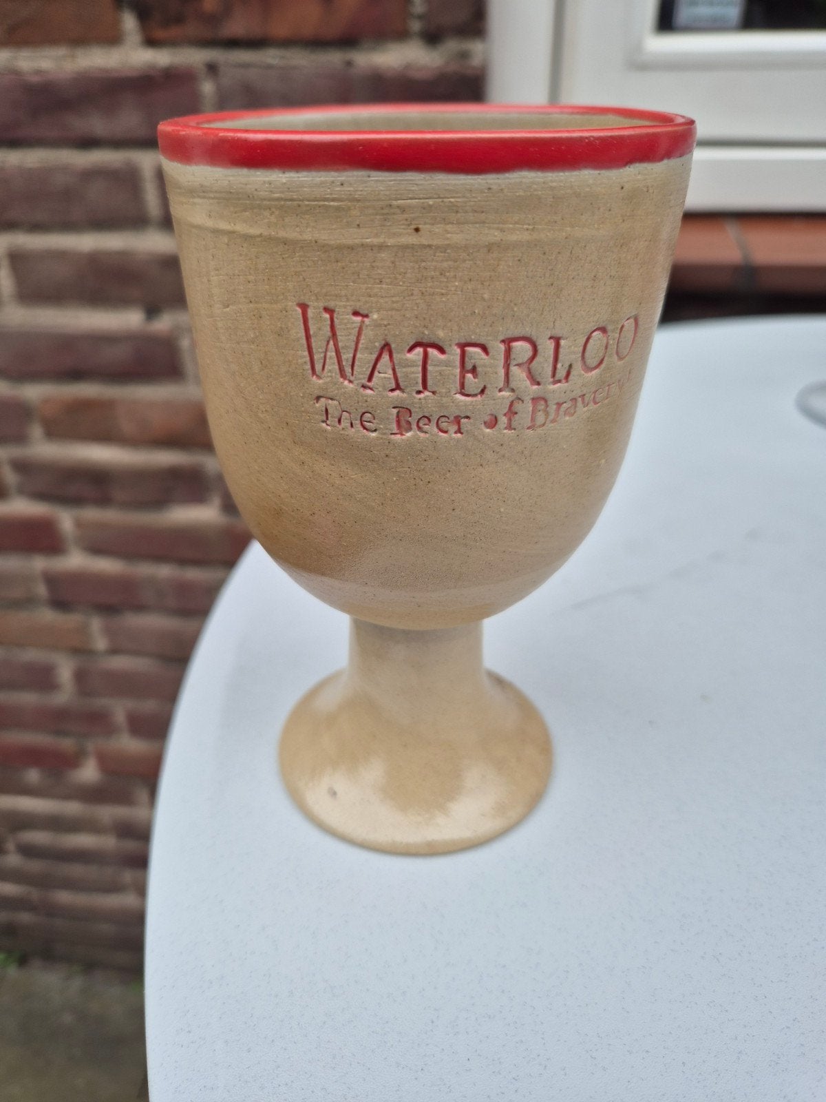 Originele Waterloo Speciaalbier Stenen Kelk, Antiek en Kunst, Ophalen