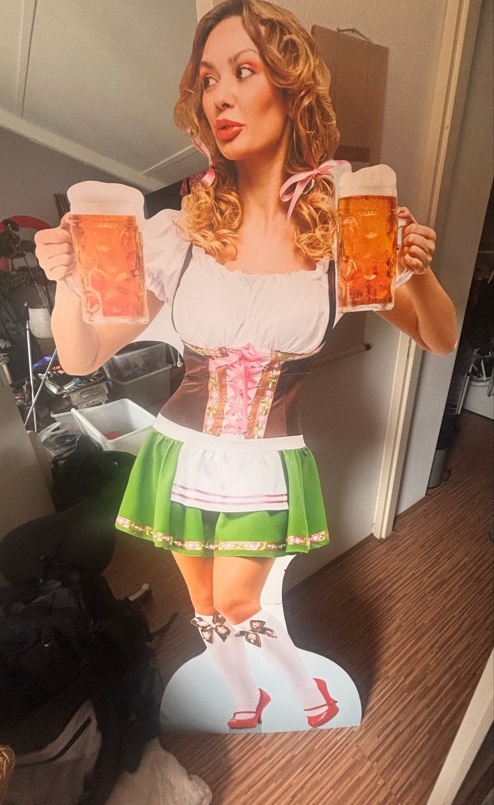 Oktoberfest Bierfeest Kartonnen Standbeeld Decoratie, Ophalen, Gebruikt, Versiering, Overige