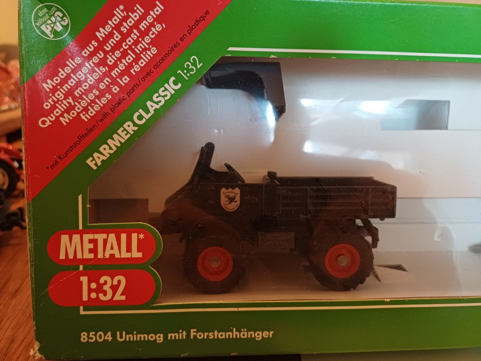 siku unimog met boomstammen aanhanger., Ophalen of Verzenden, Zo goed als nieuw, Tractor of Landbouw, SIKU