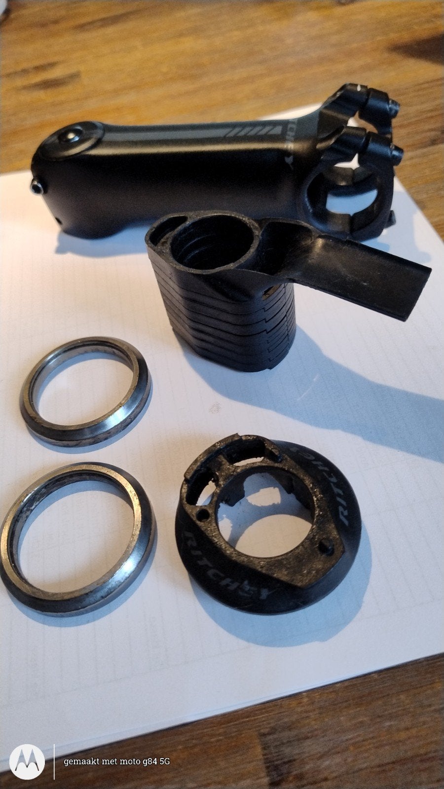 Ritchey switch stuurpen 120 plus balhoofd compleet, Mountainbike, Gebruikt, Stuur, Aluminium