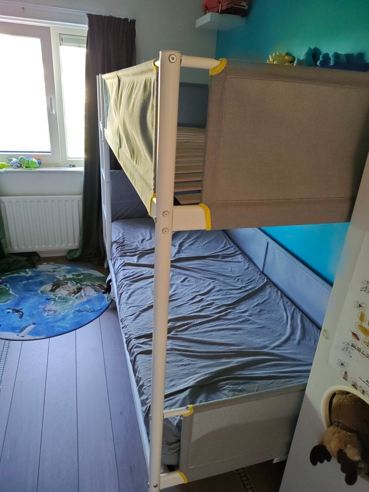 IKEA vitval - Stapelbed, Huis en Inrichting, Slaapkamer | Stapelbedden en Hoogslapers, Ophalen, 90 cm, 160 tot 180 cm, Tweepersoons