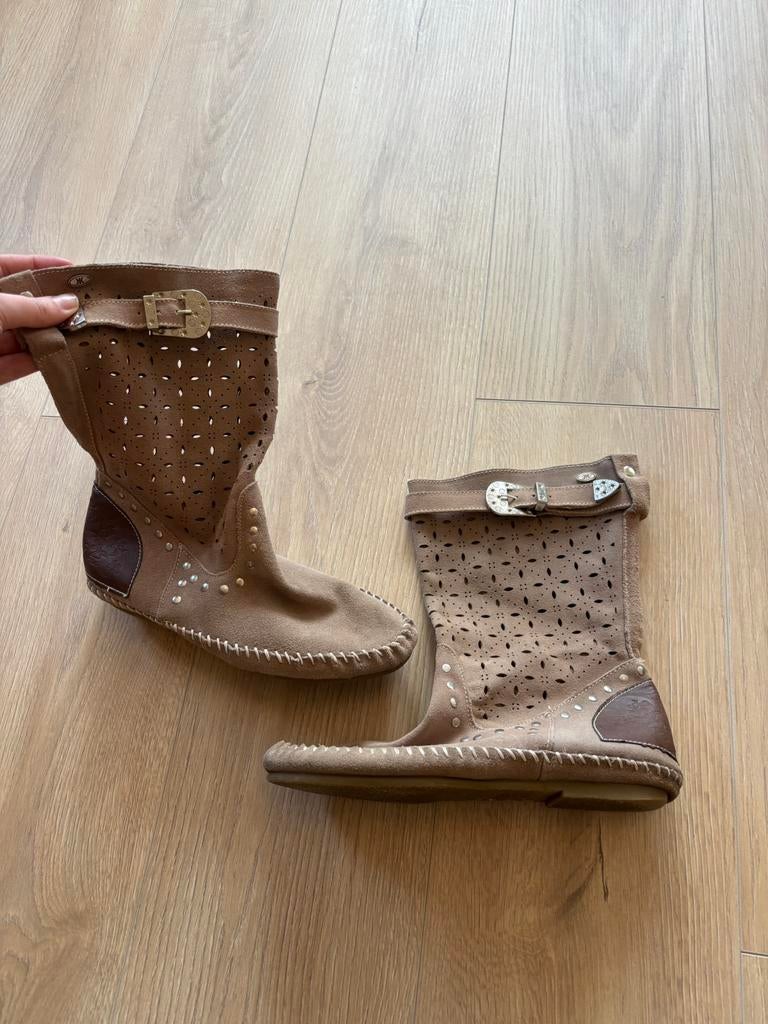 Suede Ibiza laarsjes (maat 39), Kleding | Dames, Schoenen, Bruin, Lage of Enkellaarzen, Ophalen of Verzenden, Zo goed als nieuw