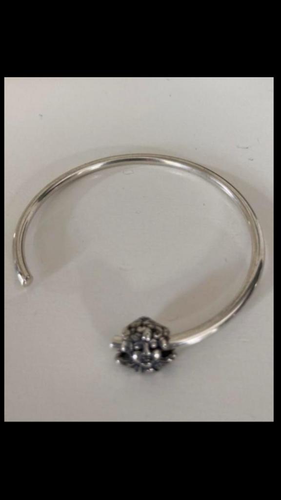 TROLLBEADS BEDEL ZILVER - ENGEL & DUIVEL, Sieraden, Tassen en Uiterlijk, Bedels, Ophalen of Verzenden, Zo goed als nieuw, Trollbeads