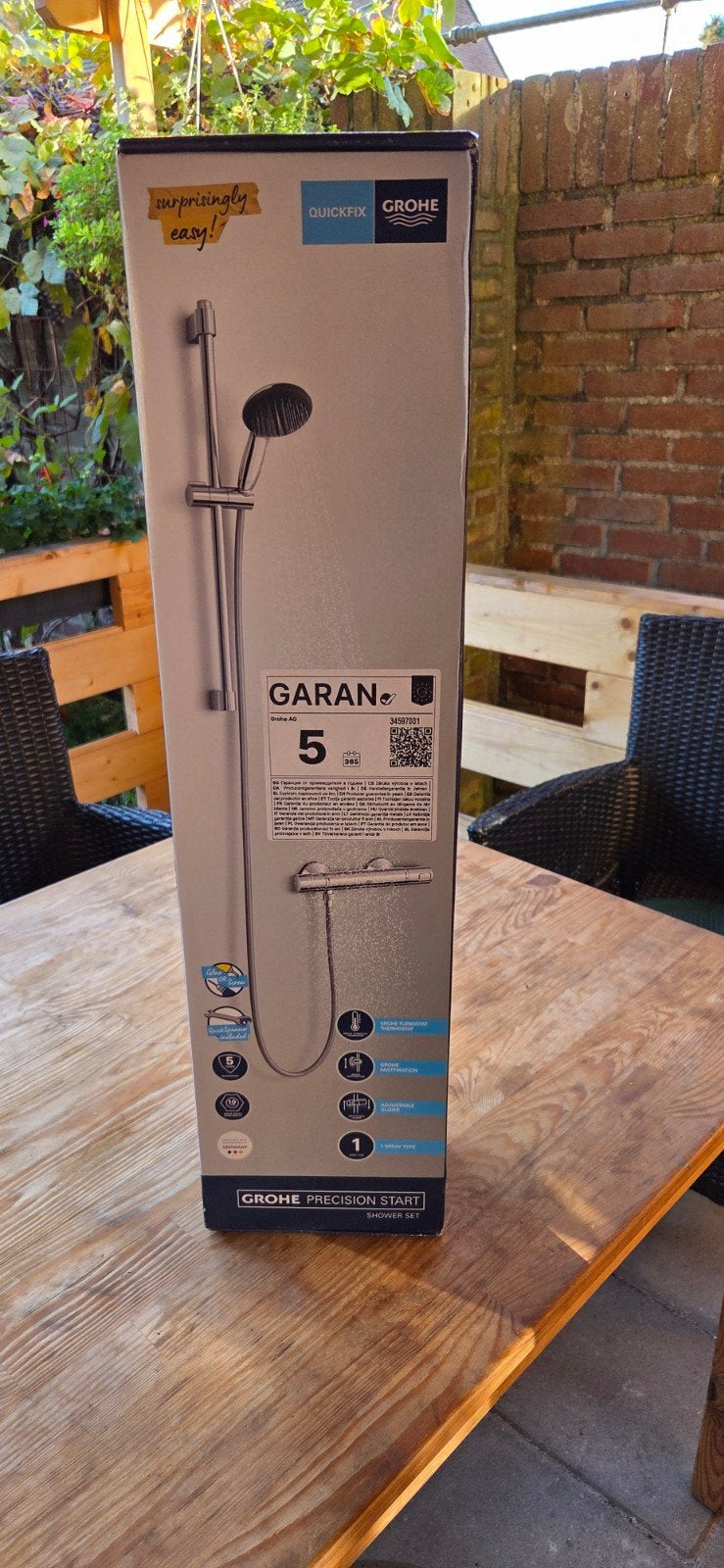 Grohe Precision Start Doucheset - Nieuw in doos, Ophalen of Verzenden, Nieuw, Chroom, Douche