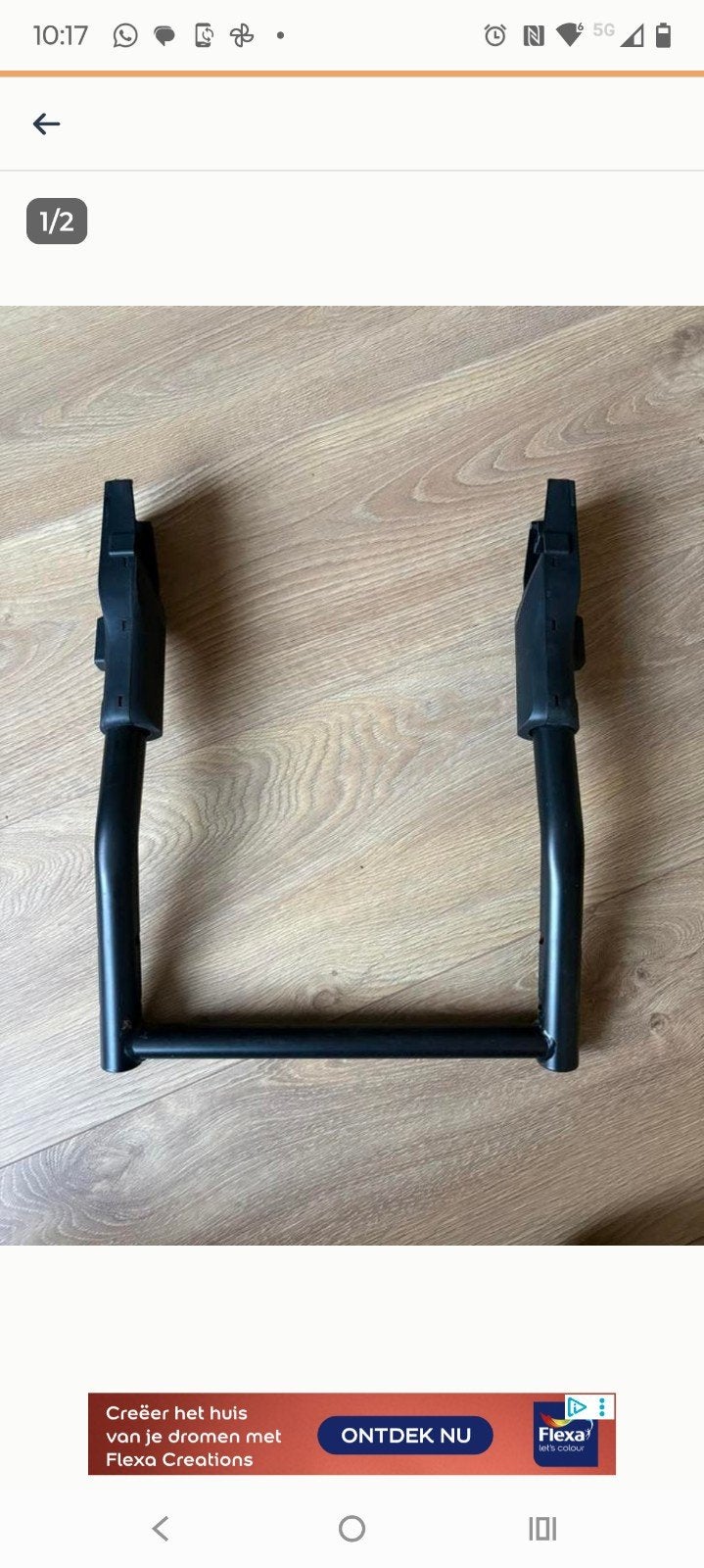 Gazelle Makkie Maxicosi houder Nieuw in doos, Ophalen of Verzenden, Nieuw, Gazelle