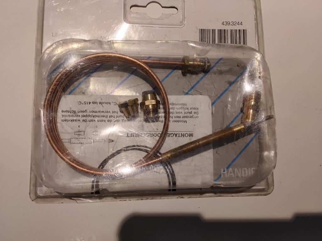 Nieuw universeel thermokoppel voor cv ketel Plieger, Minder dan 20 liter, Ophalen of Verzenden, Nieuw, Minder dan 3 jaar oud