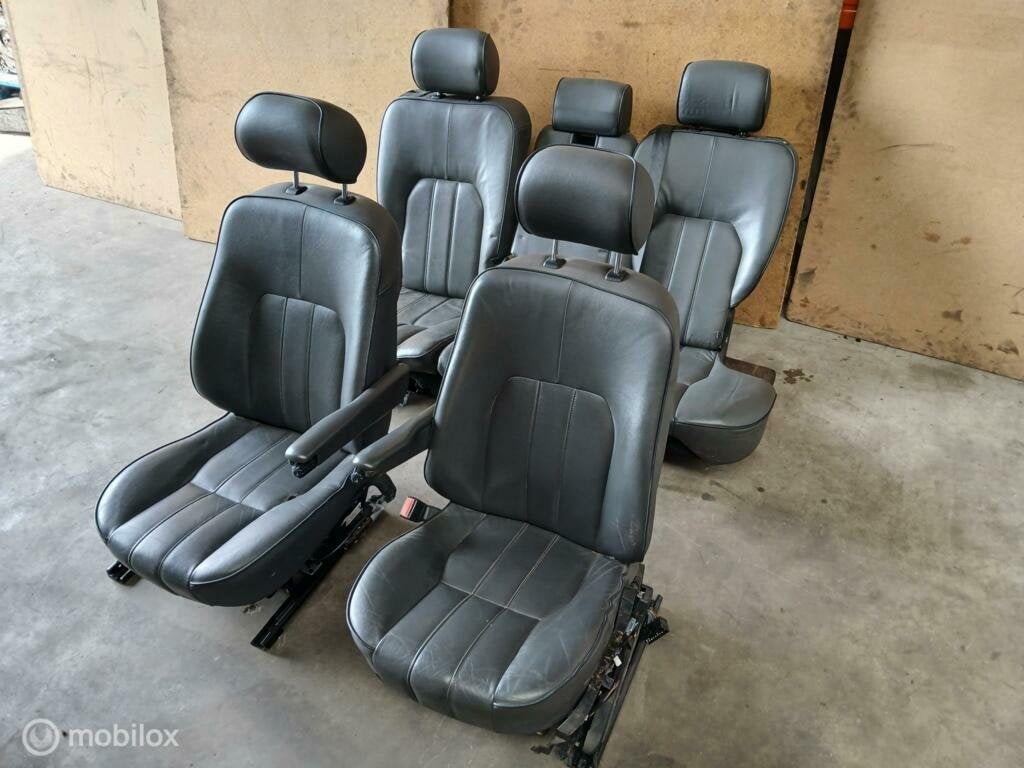 Stoelen Achterbank Range Rover L322 Vogue Zwart Leer Zetels, Land Rover, Ophalen of Verzenden, Gebruikt, Land Rover