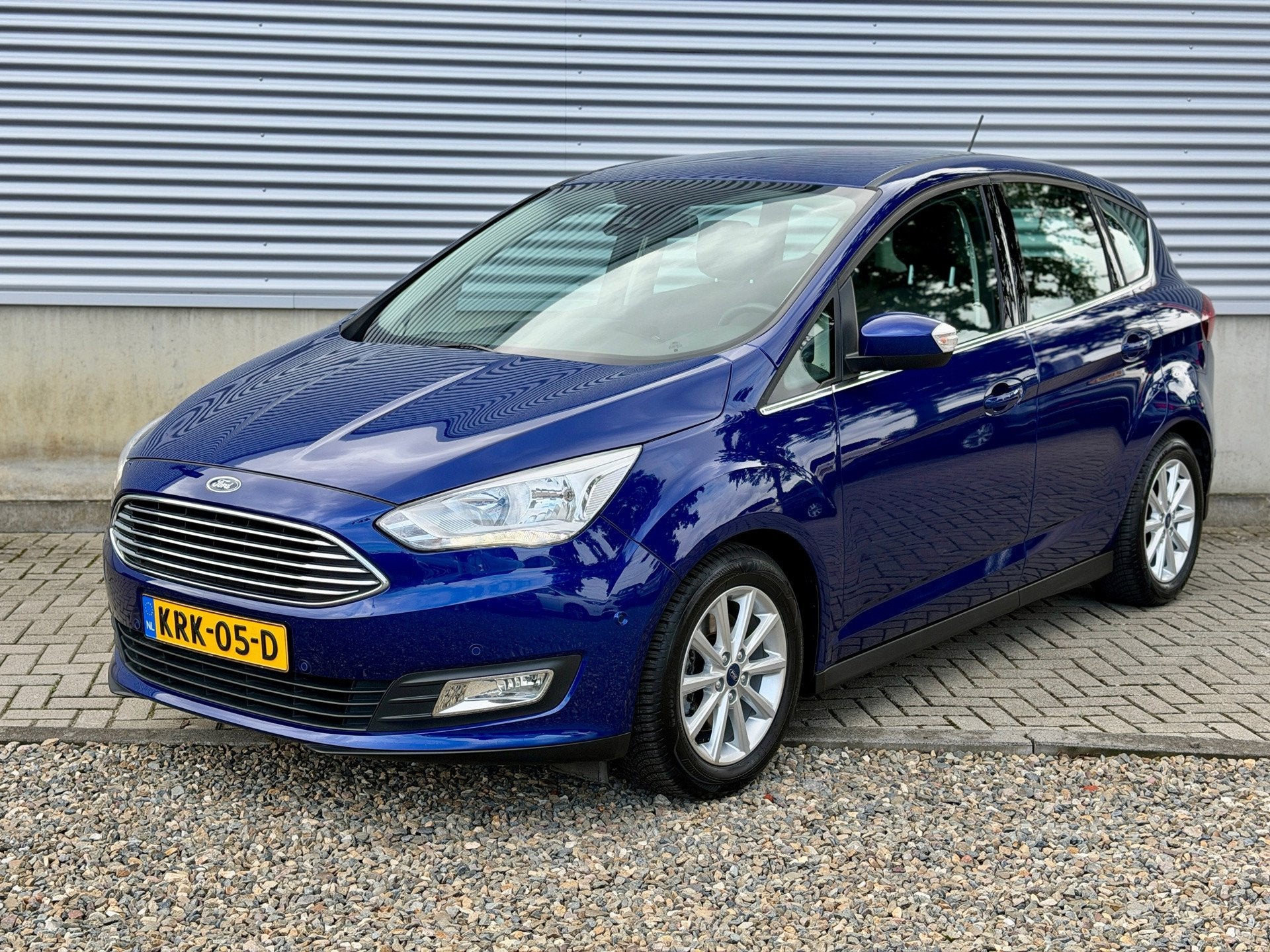 Ford C-MAX 1.5 Titanium Automaat [ Navi,apple car,camera,lmv, Auto's, 4 cilinders, 150 pk, Blauw, Bedrijf
