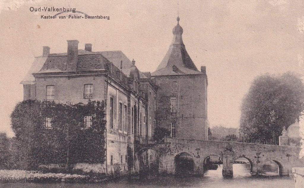 Valkenburg kasteel van Pelser-Berentsberg, Ophalen of Verzenden, Voor 1920, Gelopen, Limburg