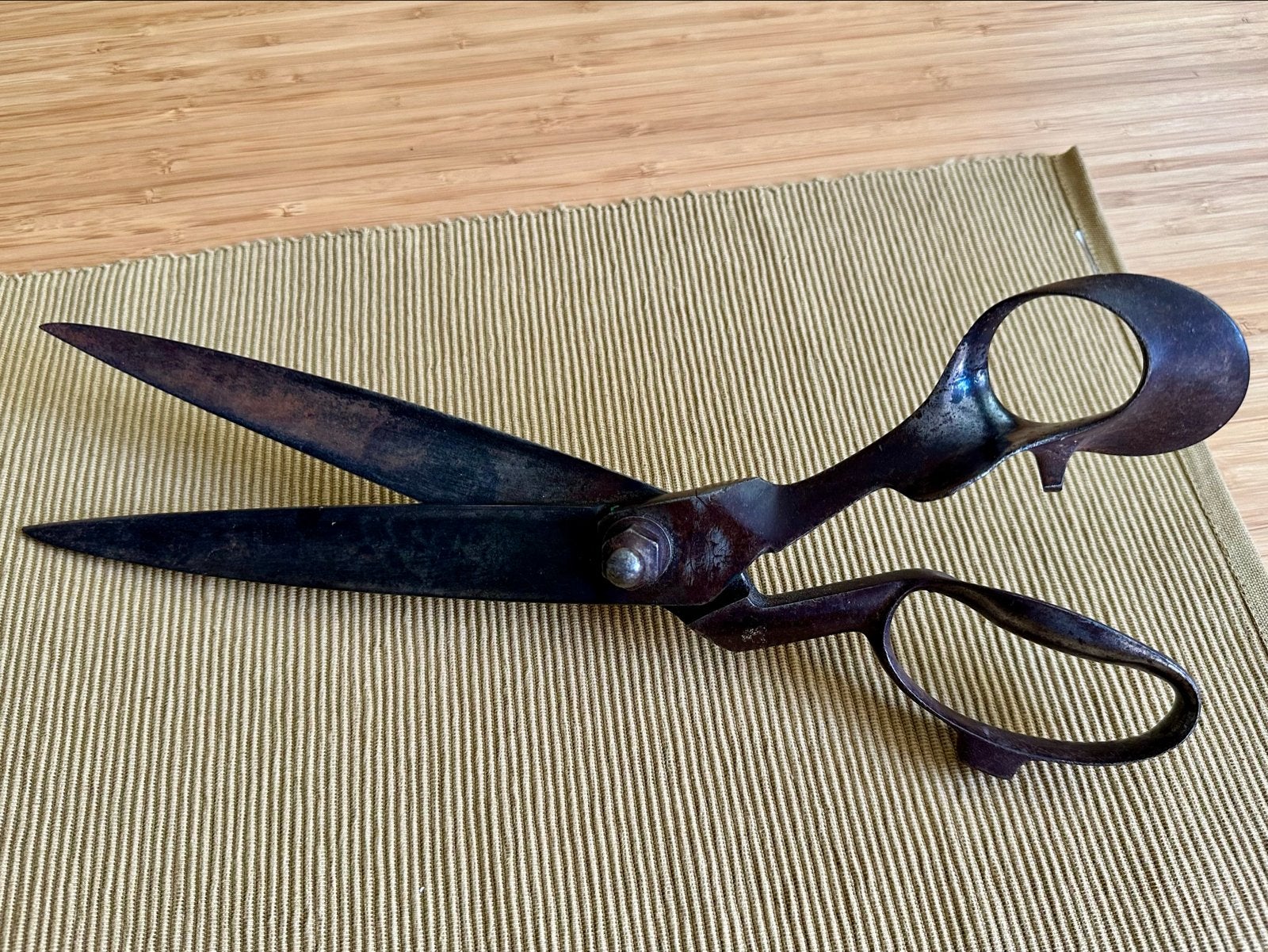 Antieke grote kleermaker schaar 36 cm, Ophalen