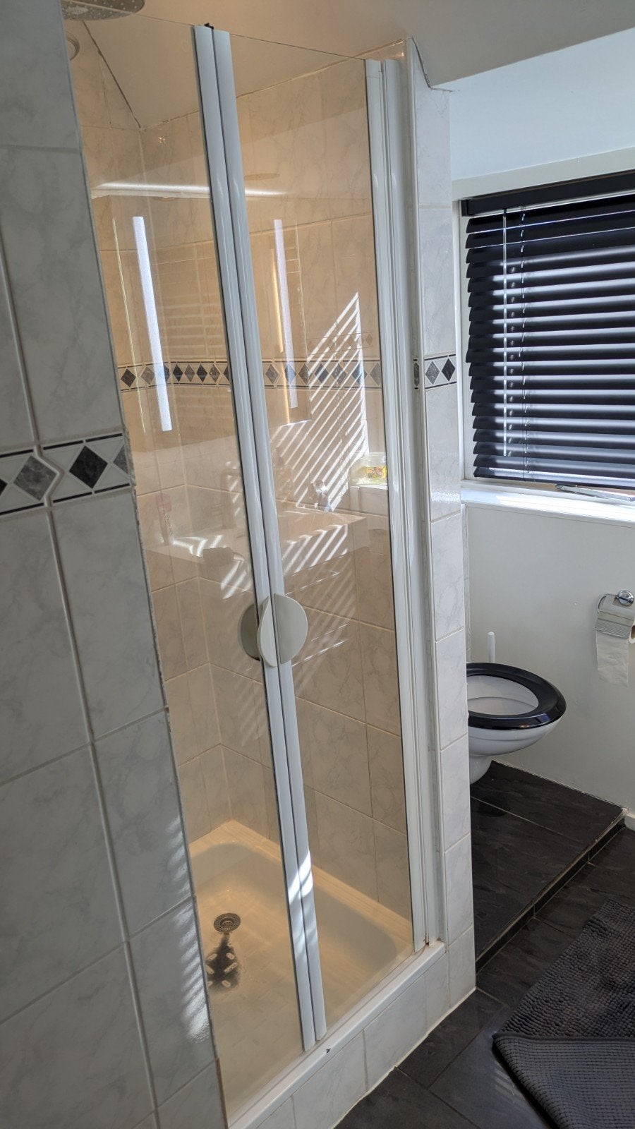 Witte douchedeuren met magneetsluiting - Gebruikt, Ophalen, Gebruikt, Glas, Douche