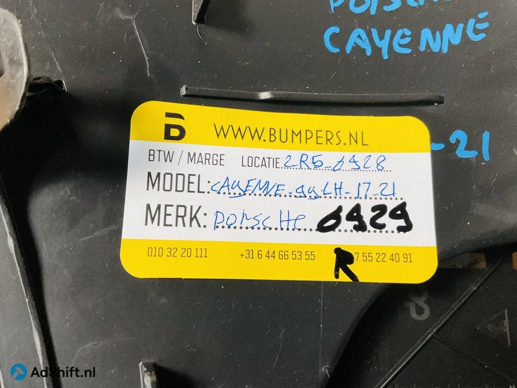 Bumper Rooster Porsche Cayenne GY LH 2017-2021 2-R5-6929R, Bumper