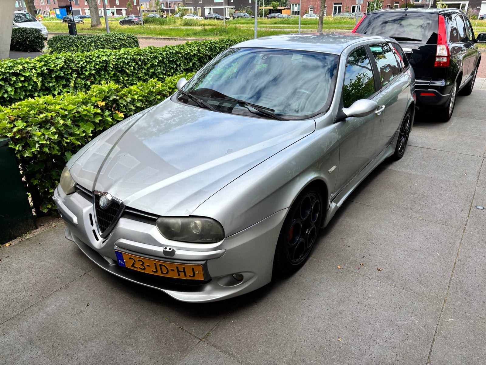 Alfa Romeo 156 3.2 V6 GTA Sportwagon 2002 Grijs, Voorwielaandrijving, 1435 kg, Origineel Nederlands, Handgeschakeld