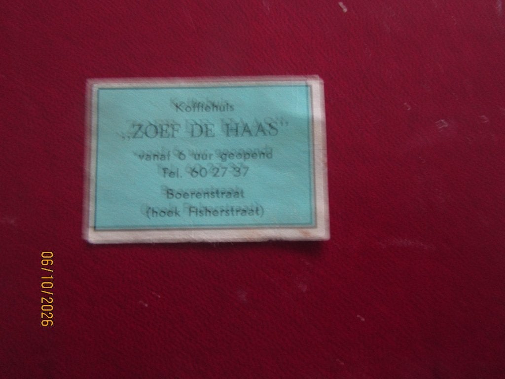 Lucifer Etiket Zoef de Haas (De Fabeltjeskrant), Ophalen of Verzenden, Gebruikt, Luciferdoosjes of -merken