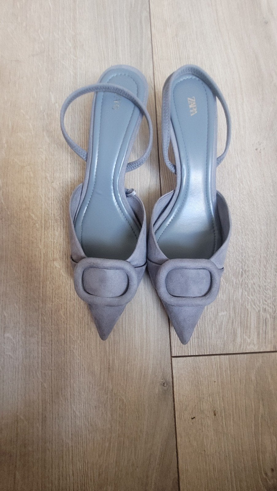 Zara Slingback Pumps Maat 38 - Zo goed als nieuw, Pumps, Blauw, Zara, Ophalen of Verzenden
