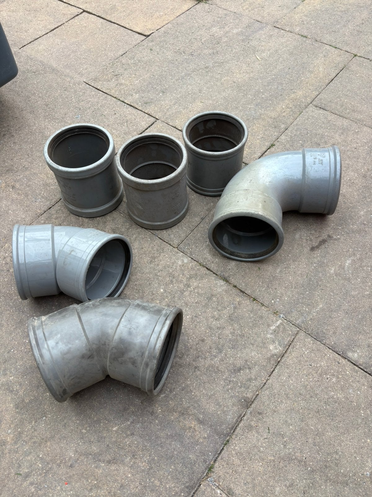 Steek moffen 125mm, Ophalen, Bochten, Pvc, Zo goed als nieuw
