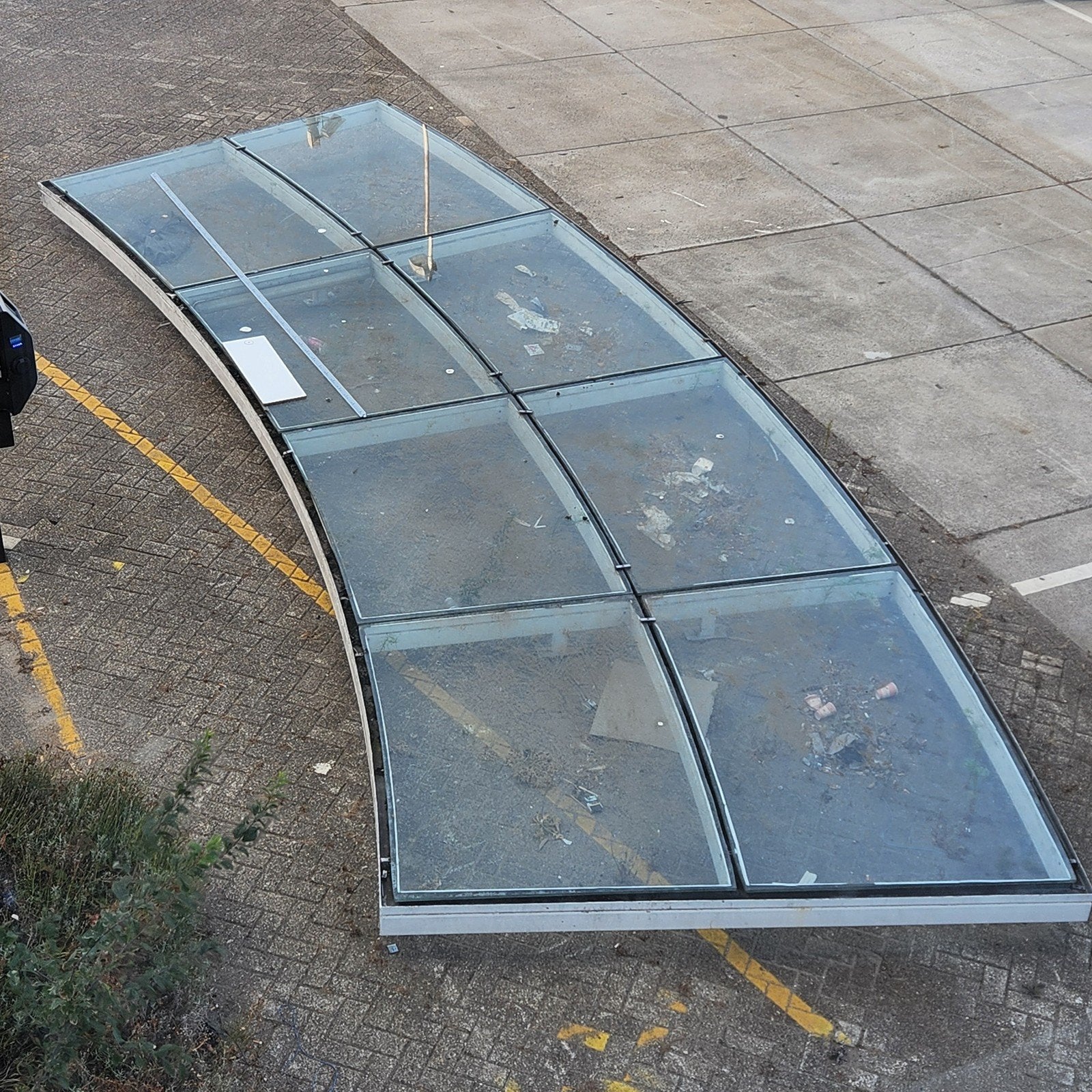 Overkapping, Ophalen, Gebruikt, 160 cm of meer, Dubbelglas