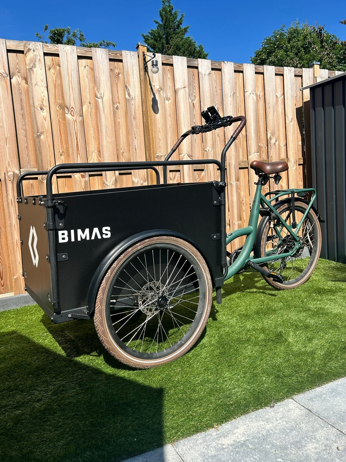 Bimas Elektrische Bakfiets - Zo goed als nieuw, Elektrisch, Zo goed als nieuw, 2 kinderen, Schijfrem