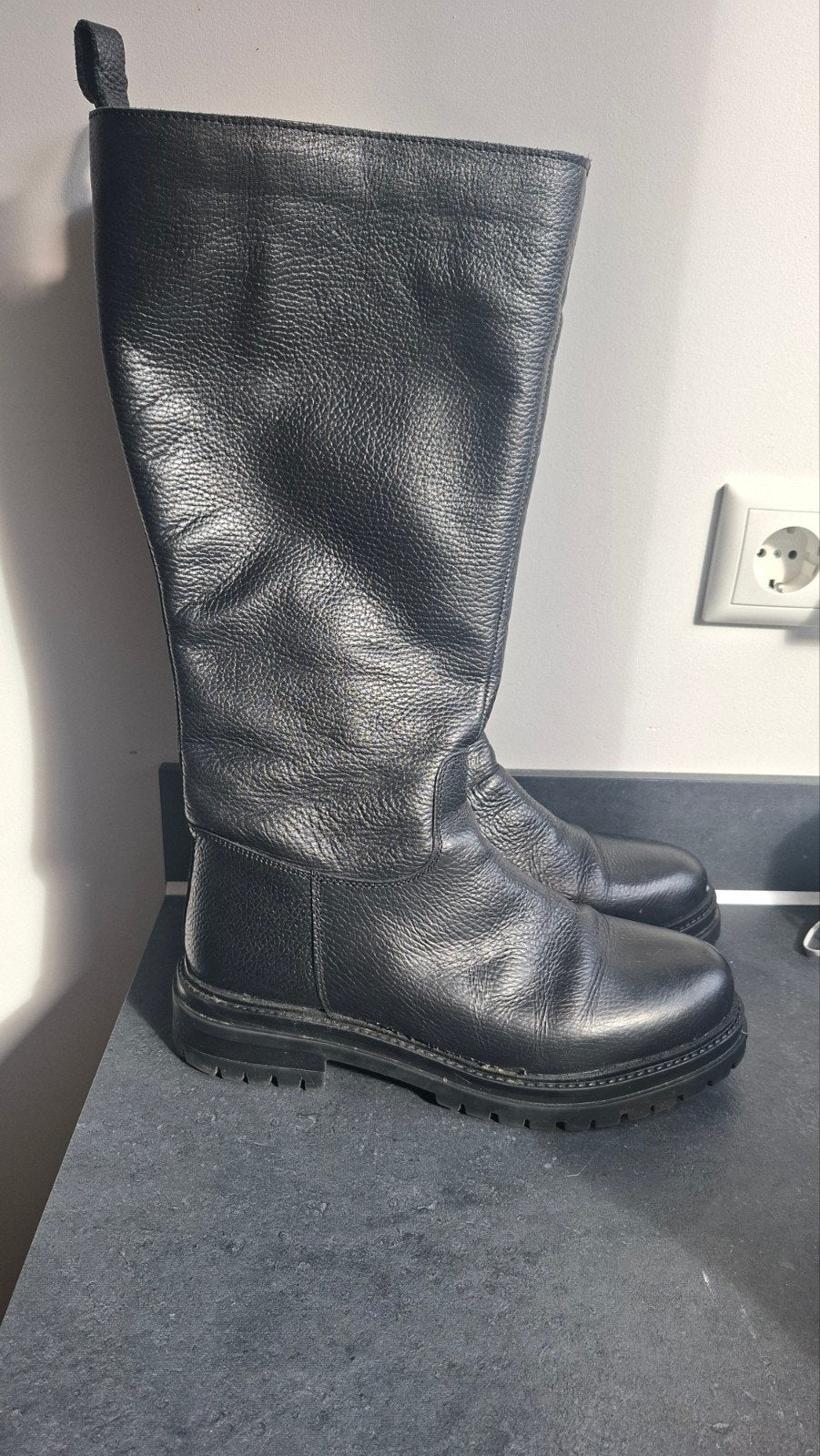 JJ Footwear laarzen. Brede/Wijde schacht! 41, Kleding | Dames, Hoge laarzen, Zwart, Ophalen of Verzenden, Zo goed als nieuw