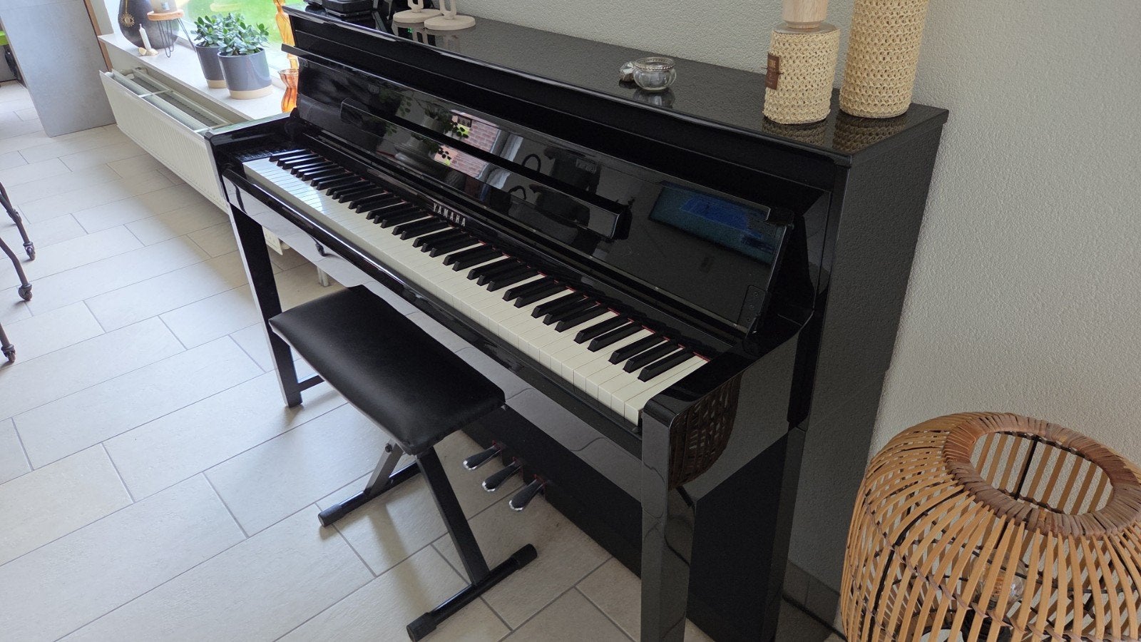 Yamaha Clavinova CLP-675 digitale piano, Ophalen, Zwart, Zo goed als nieuw, Piano