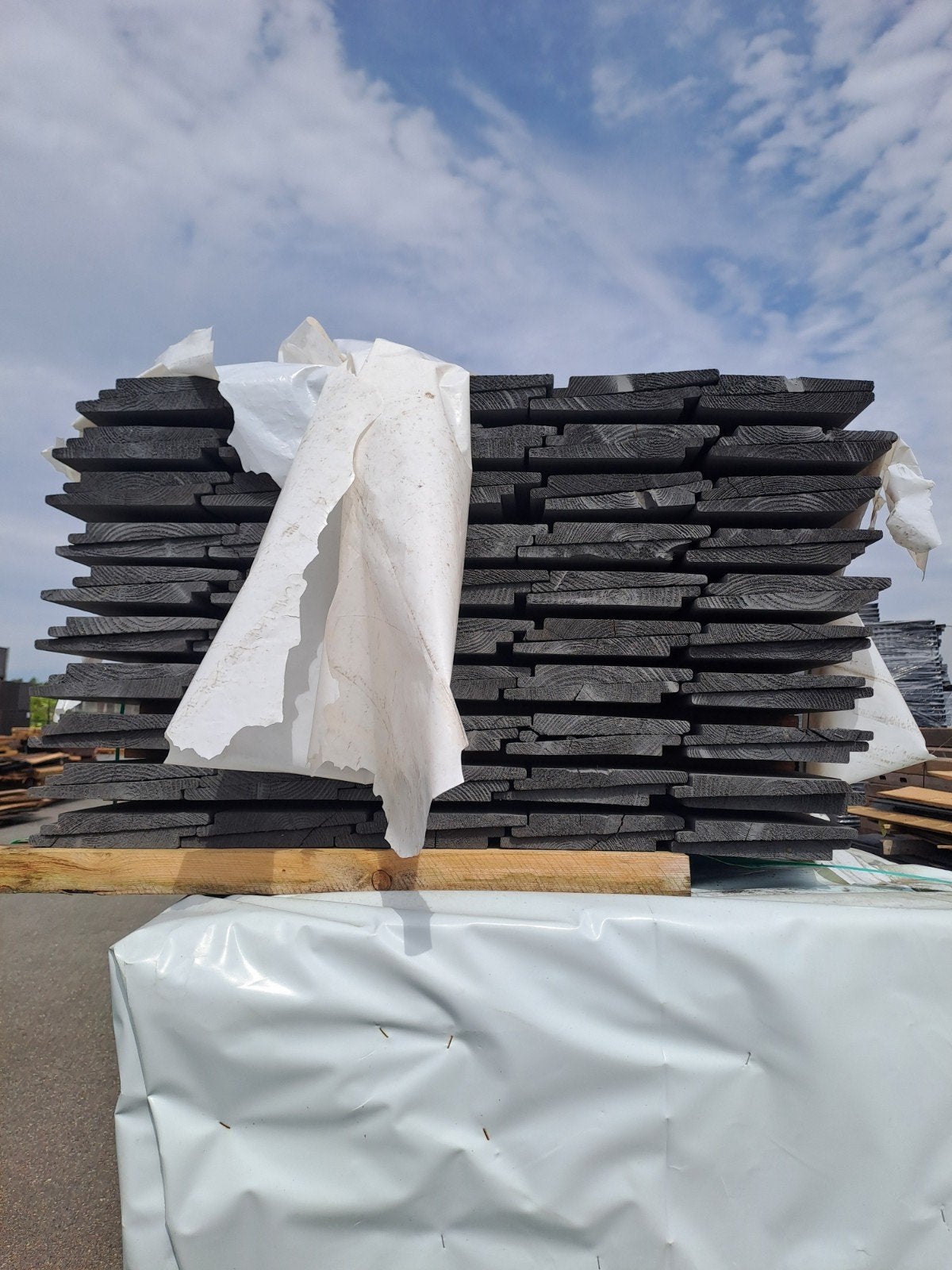 Zweedsrabat Vuren rotsgrijs, Ophalen, Nieuw, 250 cm of meer, Planken
