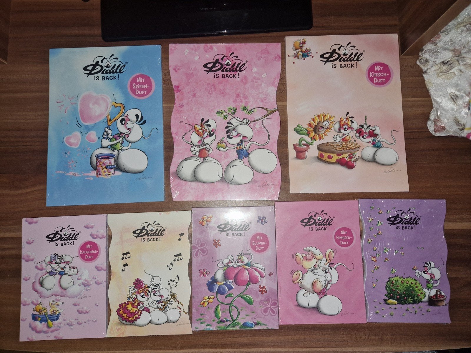 Diddl is back 8 geur blaadjes, Verzamelen, Verzenden, Diddl, Nieuw, Papier, Kaart of Schrift