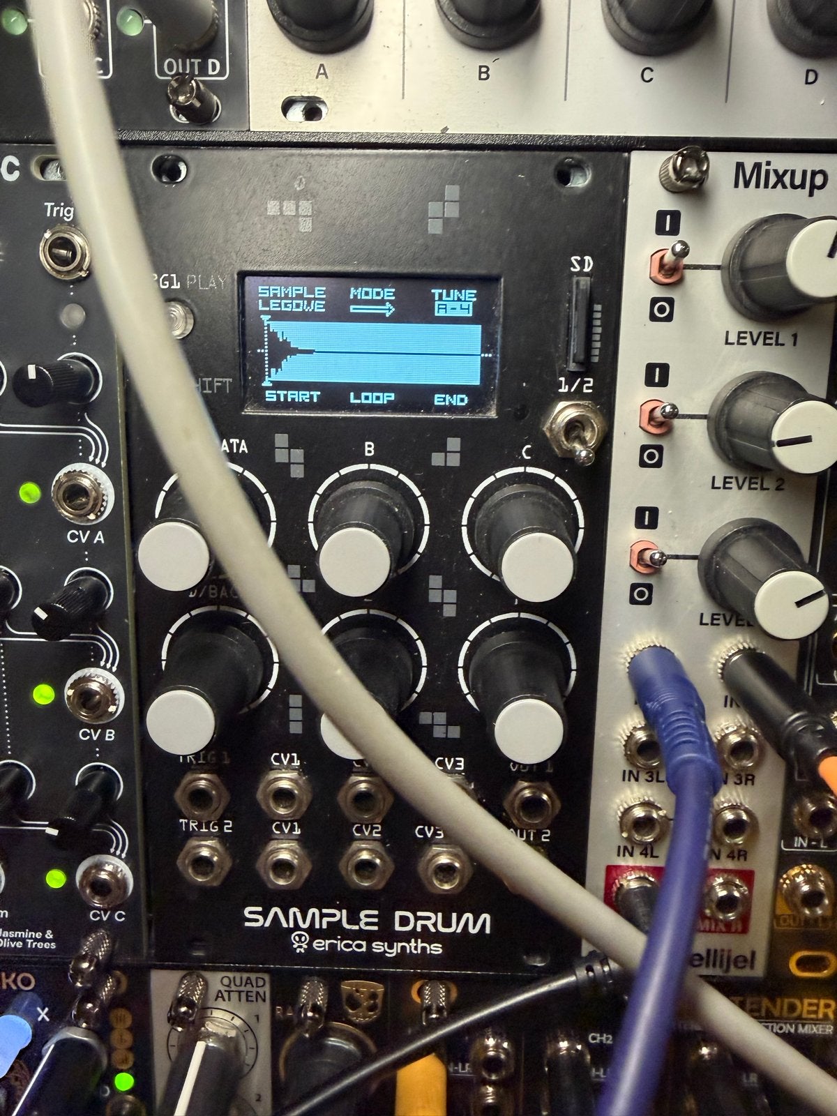 Erica Synths Sample Drum Eurorack Module, Overige merken, Gebruikt, Met midi-aansluiting, Overige aantallen