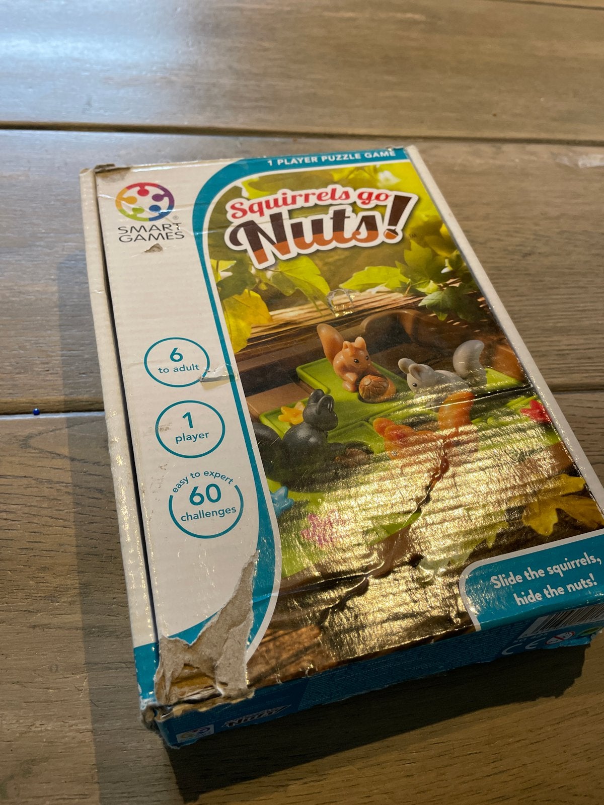 SmartGames Squirrels Go Nuts! Compleet, doos beschadigd, Een of twee spelers, Verzenden, Zo goed als nieuw