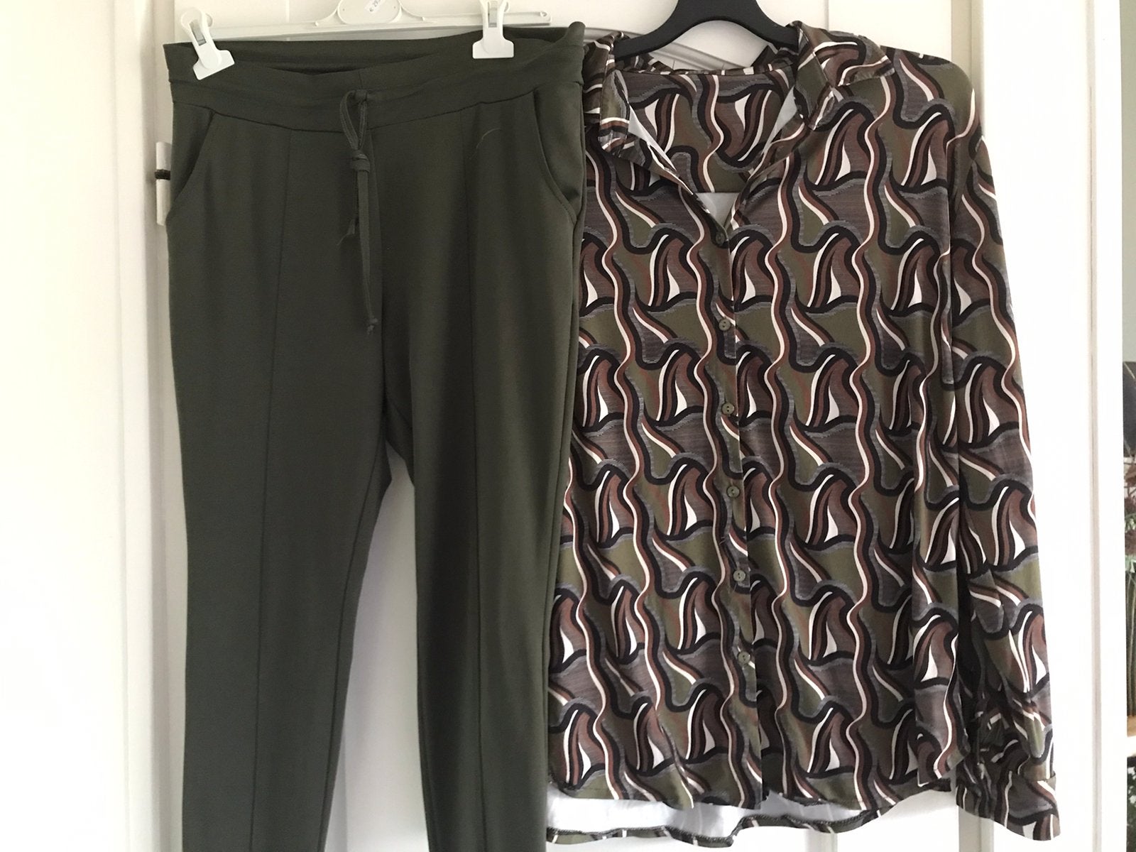 Travelstof broek angelle milan, Ophalen of Verzenden, Zo goed als nieuw, Lang
