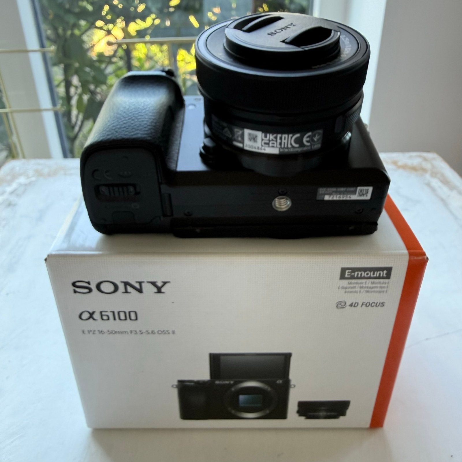 Sony A6100 Systeemcamera met E PZ 16-50mm Lens, Ophalen, Beeldstabilisatie, Nieuw, 4 t/m 7 keer