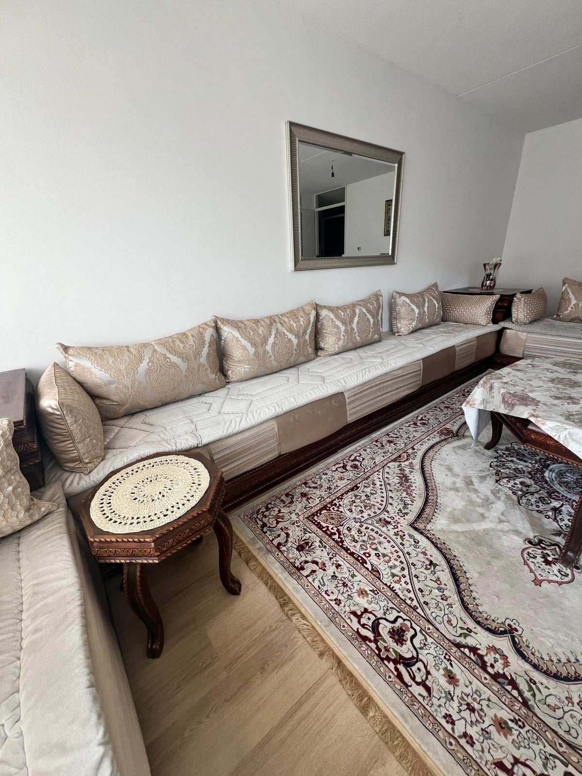 Luxe Marokkaanse Salon (zonder tapijt)  Zo goed als nieuw, Huis en Inrichting, Ophalen of Verzenden, Zo goed als nieuw, Stof, Marokkaans, Klassiek, Oosters