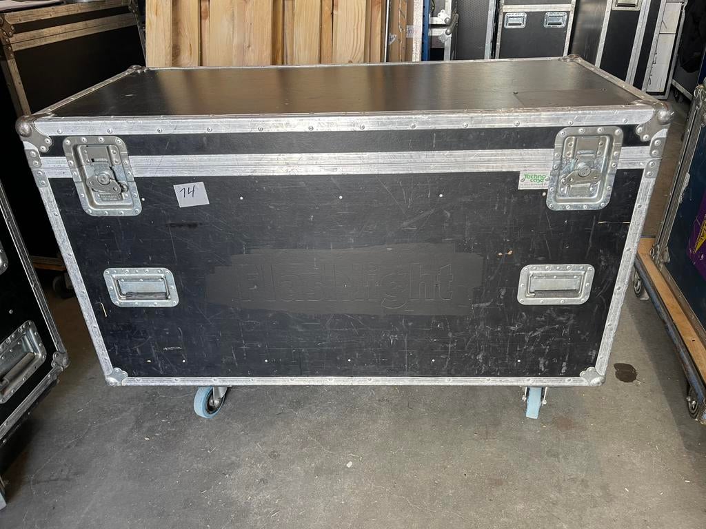 TECHNOCASE Flightcase 6 vakken 125x58cm 56+8cm Hg. & Wielen, Ophalen, Gebruikt, Overige instrumenten, Flightcase