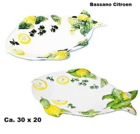 Bassano servies Citroen of Tomaat, Verzenden, Nieuw, Overige stijlen